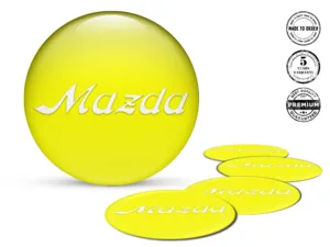 Mazda Emblema Cupola Logo Adesivi Cerchio Alta Qualità